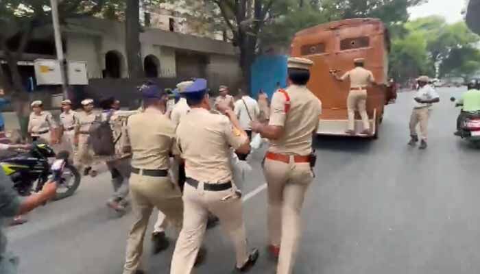పోలీస్ రిక్రూట్‍మెట్ బోర్డు ముట్టడికి యత్నం.. నిరుద్యోగ జేఏసీ నేతల అరెస్టు