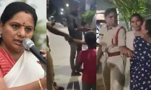 కేవీ రెడ్డి అరెస్ట్..ఏపీ పోలీసుల‌పై క‌విత సీరియ‌స్‌