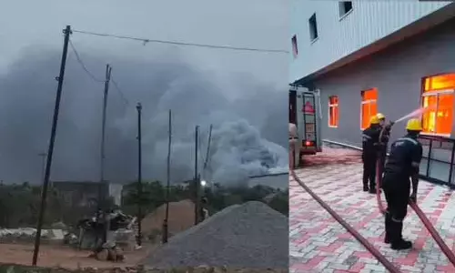 గౌర ఏరోస్పేస్ కంపెనీలో అగ్నిప్రమాదం..