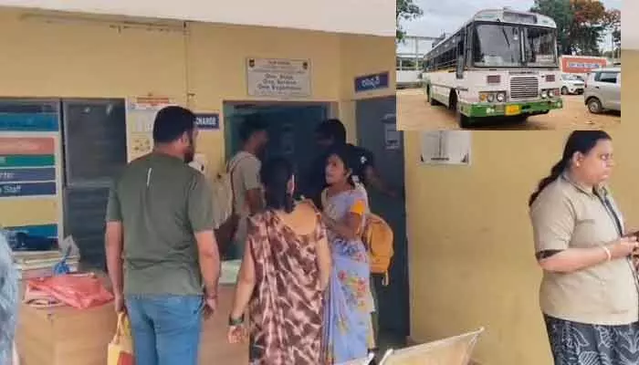 బస్సులో సీట్ పంచాయతీ.. డ్రైవర్ నేరుగా పోలీస్ స్టేషన్కే ! బస్సులో సీట్ పంచాయతీ.. డ్రైవర్ నేరుగా పోలీస్ స్టేషన్కే !