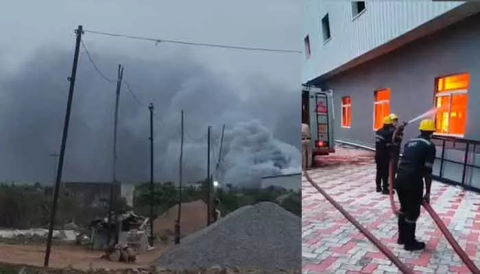 గౌర ఏరోస్పేస్ కంపెనీలో అగ్నిప్రమాదం.. గౌర ఏరోస్పేస్ కంపెనీలో అగ్నిప్రమాదం..