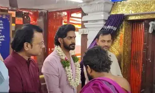 కర్మన్‌ఘాట్ ఆలయంలో హీరో విరాట్ కర్ణ ప్రత్యేక పూజలు!