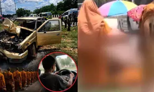 11 ఏళ్ల కుర్రాడు ర్యాష్‌ డ్రైవింగ్..ఎనిమిది మంది సన్యాసులు మృతి