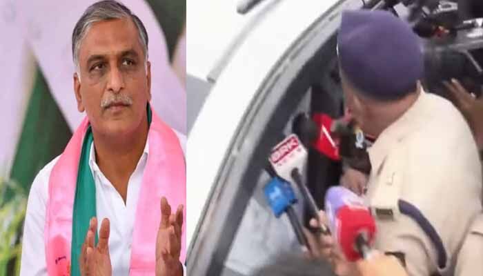 తెలంగాణ భవన్ వద్ద ఉద్రిక్తత.. పోలీసుల అదుపులో హరీష్‌రావు?