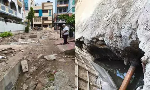 నాలుగు నెలలుగా నత్తనడకన డ్రైనేజీ పనులు..!
