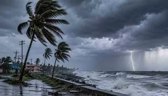 AP : అల్పపీడనం ఎఫెక్ట్.. ఈ జిల్లాల్లో పిడుగులతో కూడిన వర్షాలు AP : అల్పపీడనం ఎఫెక్ట్.. ఈ జిల్లాల్లో పిడుగులతో కూడిన వర్షాలు