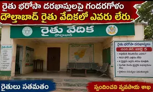 రైతు భరోసా దరఖాస్తులపై అయోమయం.. దౌల్తాబాద్ రైతుల ఆందోళన!