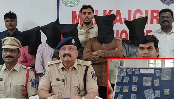ఇంటి తాళాలు పగులగొట్టి చోరీలకు పాల్పడుతున్న ముఠా అరెస్ట్.. ఇంటి తాళాలు పగులగొట్టి చోరీలకు పాల్పడుతున్న ముఠా అరెస్ట్..