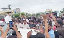 కన్నెపల్లి పంప్‌‌హౌస్ సందర్శన ఉద్రిక్తం.. KTR కాన్వాయ్‌ను అడ్డుకున్న పోలీసులు