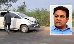 కేటీఆర్ కాన్వాయ్‌కి ప్రమాదం.. ఎమ్మెల్సీకి గాయాలు