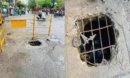 ప్రమాదకరంగా మ్యాన్‌హోల్