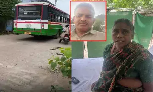 ఆసుపత్రికి ఆర్టీసీ బస్సు...