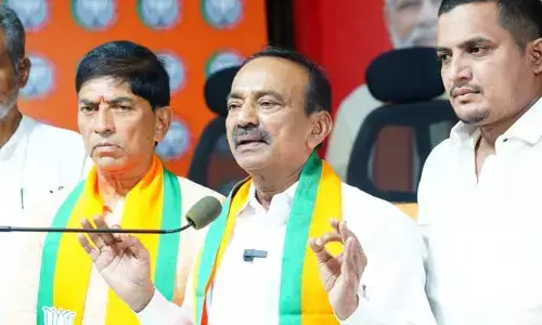 బీఆర్ఎస్ కట్టిందని కన్నేపల్లి  నుంచి నీటిని ఆపొద్దు.. కాళేశ్వరంపై ఈటల సంచలన వ్యాఖ్యలు