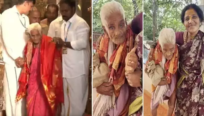 వీఐపీ బ్రేక్ దర్శనంలో 116 ఏళ్ల నవనీతమ్మ.. ఇచ్చిన మాట నిలబెట్టుకున్న టీటీడీ వీఐపీ బ్రేక్ దర్శనంలో 116 ఏళ్ల నవనీతమ్మ.. ఇచ్చిన మాట నిలబెట్టుకున్న టీటీడీ