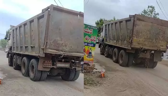 నిబంధనలకు విరుద్ధంగా ఇసుక తరలింపు.. నిబంధనలకు విరుద్ధంగా ఇసుక తరలింపు..
