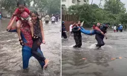 ముంబై వీధుల్లో ‘స్పైడర్ మ్యాన్’.. వరదల్లో ప్రజలకు అండగా కంటెంట్ క్రియేటర్