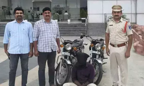 బాచుపల్లిలో బైక్ దొంగ అరెస్ట్.. రెండు ద్విచక్ర వాహనాలు స్వాధీనం