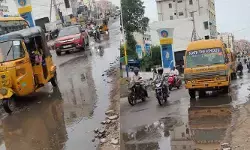 మురుగు ప్రవాహంతో టీకేఆర్ కాలేజీ రహదారి దయనీయ స్థితి మురుగు ప్రవాహంతో టీకేఆర్ కాలేజీ రహదారి దయనీయ స్థితి