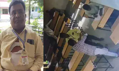 అలా చేయొద్దు అన్నందుకు.. ప్రిన్సిపాల్‌పై దాడి చేసిన విద్యార్థి