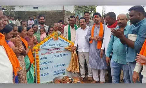 కేంద్రం నిధులతోనే గ్రామాల అభివృద్ధి : ఎంపీ గోడం నగేష్