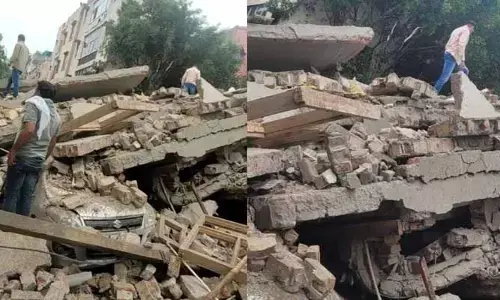 ఘోర ప్రమాదం: కూలిన నాలుగు అంతస్తుల భవనం