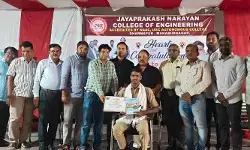 వ్యోమగామి శిక్షణలో తొలిమెట్టు సాధించిన జెపిఎన్సీఈ విద్యార్థి వ్యోమగామి శిక్షణలో తొలిమెట్టు సాధించిన జెపిఎన్సీఈ విద్యార్థి