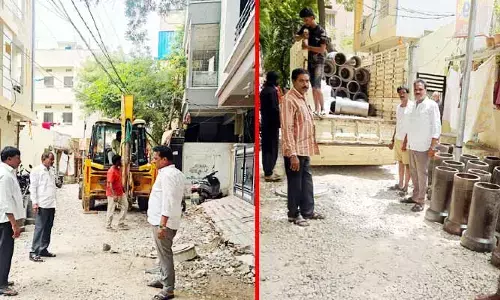 మారుతీనగర్‌లో డ్రైనేజీ సమస్యకు మోక్షం.. ఎమ్మెల్యే నిధులతో పనులు షురూ