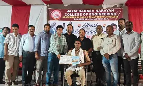 వ్యోమగామి శిక్షణలో తొలిమెట్టు సాధించిన జెపిఎన్సీఈ విద్యార్థి