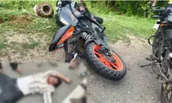 అదుపుతప్పి బైక్ బోల్తా