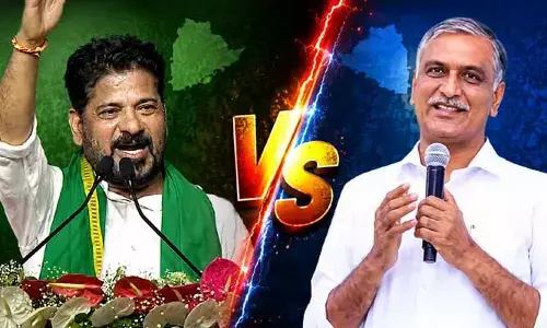 హరీశ్ రావు బీజేపీతో టచ్‍లో లేనని రాముడిపై ఒట్టేసి చెప్పు: రేవంత్ రెడ్డి