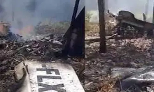 విమానం కుప్పకూలి 10 మంది మృతి