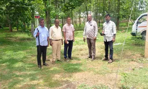 మద్నూర్ లో నూతన తహసీల్దార్ కార్యాలయానికి భూ సర్వే