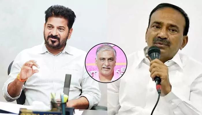 ఈటల రాజేందర్ వెనుక హరీశ్ రావు.. అసలు గుట్టు విప్పిన రేవంత్ రెడ్డి ఈటల రాజేందర్ వెనుక హరీశ్ రావు.. అసలు గుట్టు విప్పిన రేవంత్ రెడ్డి