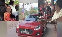 మనుమరాలితో కారు నడిపించిన ఎస్ఐపై కేసు నమోదు మనుమరాలితో కారు నడిపించిన ఎస్ఐపై కేసు నమోదు