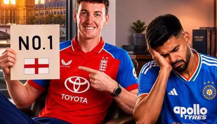 నెంబర్ 1 ర్యాంక్ కోల్పోయిన భారత్! నెంబర్ 1 ర్యాంక్ కోల్పోయిన భారత్!