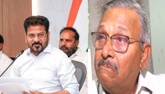 సీఎం రేవంత్ రెడ్డి బెల్ట్ ట్రీట్‍మెంట్ వ్యాఖ్యలపై రిటైర్డ్ ఇంజినీర్ శాంప్రసాద్ రెడ్డి కంటతడి