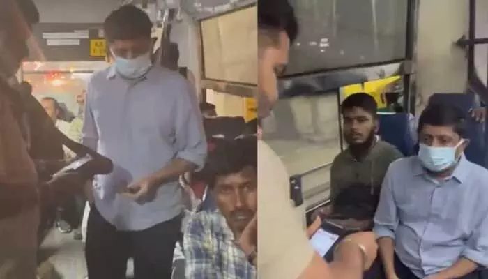 మంత్రికే షాకిచ్చిన కండక్టర్.. చిల్లర లేకుంటే బస్సు దిగమని ఆగ్రహం మంత్రికే షాకిచ్చిన కండక్టర్.. చిల్లర లేకుంటే బస్సు దిగమని ఆగ్రహం