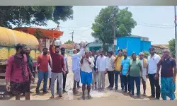 వర్షాలు సమృద్ధిగా కురవాలని గ్రామ దేవతలకు జలాభిషేకం
