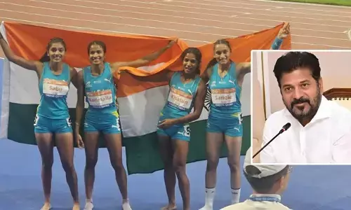4×400 రిలేలో స్వర్ణం.. తెలంగాణ కీర్తిని చాటిన ప్రవళిక: సీఎం రేవంత్ విషెస్