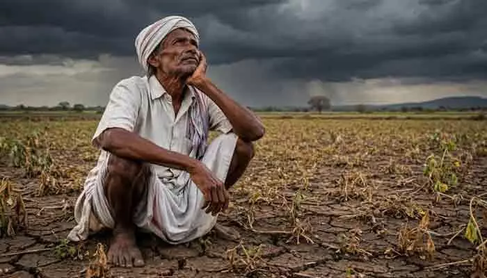 ఎండుతున్న పంటలు.. ఆందోళనలో రైతన్నలు ఎండుతున్న పంటలు.. ఆందోళనలో రైతన్నలు