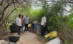 నాటుసారా కేంద్రం పై పోలీసుల దాడి..
