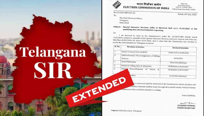 ఓటరు మహాశయులకు బిగ్ అలర్ట్.. తెలంగాణలో ఎస్ఐఆర్ గడువు పొడిగింపు