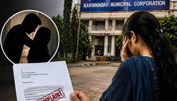 కరీంనగర్ మున్సిపల్ కార్పొరేషన్ లో కామాంధులు కరీంనగర్ మున్సిపల్ కార్పొరేషన్ లో కామాంధులు