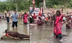 కెన్-బేత్వా ప్రాజెక్టుపై భగ్గుమన్న ఆదివాసీలు.. మెడకు ఉరితాళ్లతో జల సత్యాగ్రహం