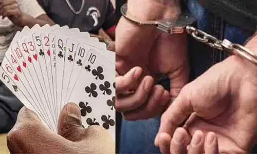 పేకాట స్థావరంపై దాడి.. ముగ్గురు అరెస్ట్