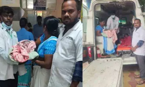 అంబులెన్స్‌లోనే సుఖప్రసవం.. తల్లీబిడ్డ క్షేమం