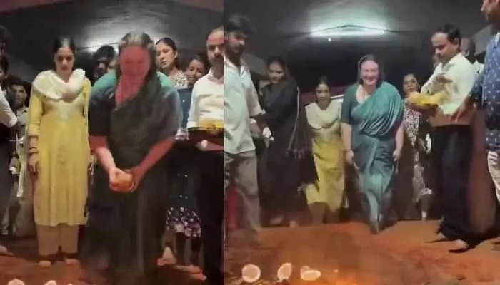 నడక మార్గంలో తిరుమలకు పవన్ కళ్యాణ్ సతీమణి నడక మార్గంలో తిరుమలకు పవన్ కళ్యాణ్ సతీమణి