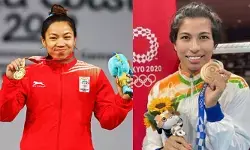 CWG 2026 : కామన్వెల్త్ గేమ్స్లో ఫ్లాగ్ బేరర్స్గా మీరాబాయి చాను, లవ్లీనా బోర్గోహైన్ CWG 2026 : కామన్వెల్త్ గేమ్స్లో ఫ్లాగ్ బేరర్స్గా మీరాబాయి చాను, లవ్లీనా బోర్గోహైన్