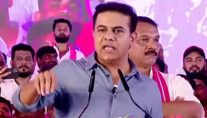 రేవంత్ గుర్తు పెట్టుకో.. హిట్లర్ కంటే దారుణంగా నీక్లైమాక్స్: కేటీఆర్ రేవంత్ గుర్తు పెట్టుకో.. హిట్లర్ కంటే దారుణంగా నీక్లైమాక్స్: కేటీఆర్