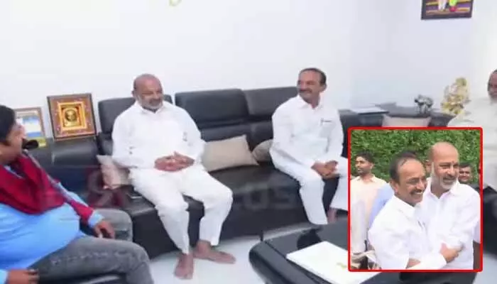 ఫలించిన పాటిల్ చర్చలు.. ఒక్కటైన బండి సంజయ్, ఈటల రాజేందర్ ఫలించిన పాటిల్ చర్చలు.. ఒక్కటైన బండి సంజయ్, ఈటల రాజేందర్